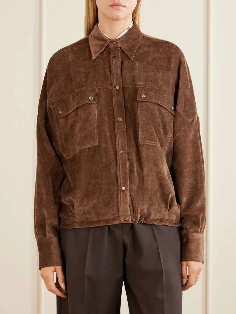 Brunello Cucinelli Velvet Shirt | Thumbnail 3 Brunello Cucinelli Velvet Shirt | Thumbnail 3