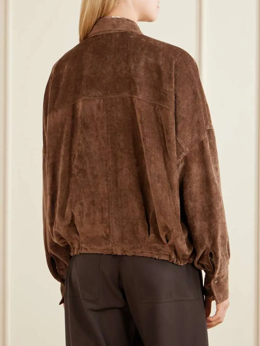 Brunello Cucinelli Velvet Shirt | Thumbnail 4 Brunello Cucinelli Velvet Shirt | Thumbnail 4