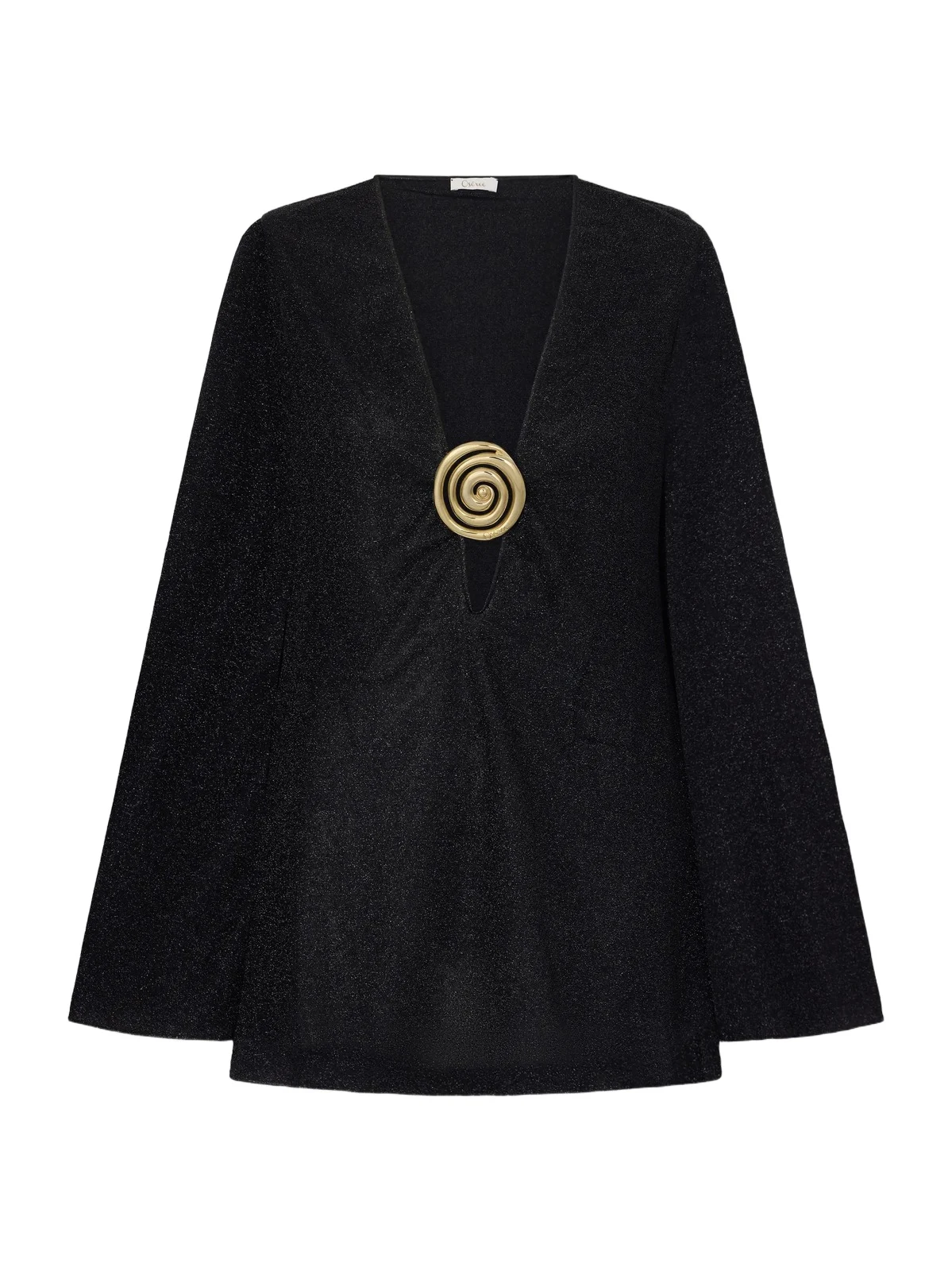 Oséree Lumiere Spiral Embellished Lurex Coverup