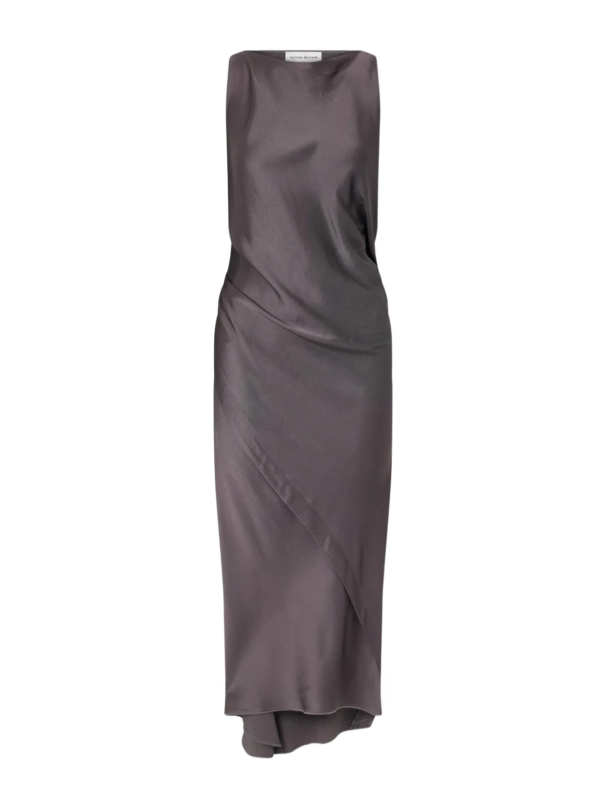 Draped Satin Midi Dress Draped Satin Midi Dress