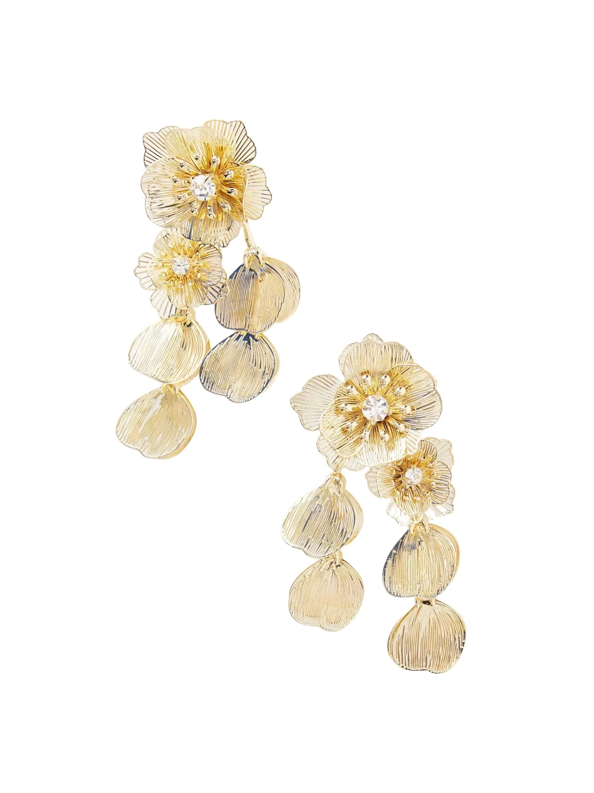 Carolina Herrera Gold-tone Crystal Earrings