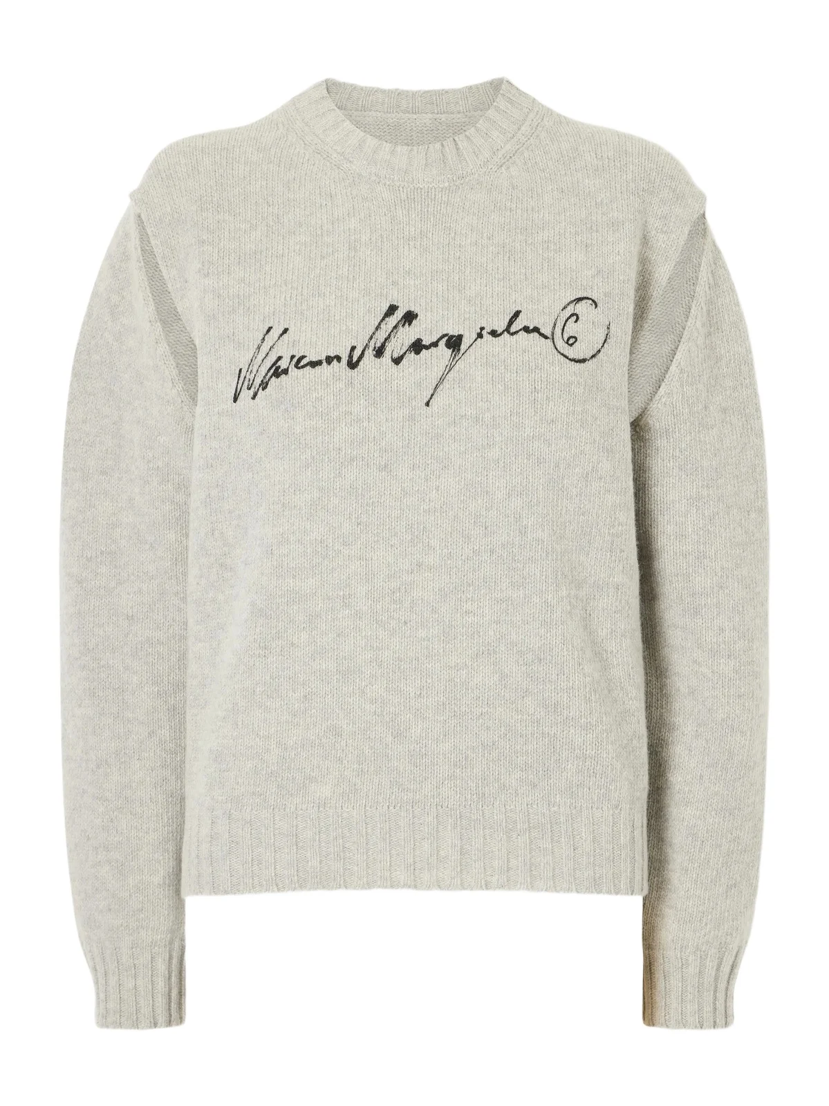 Logo-print Cut-out Wool-blend Sweater Logo-print Cut-out Wool-blend Sweater
