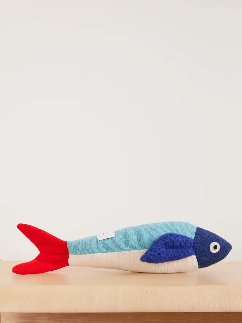 The Elder Statesman Fish Patchwork-cashmere Plushie | Image 1 The Elder Statesman Fish Patchwork-cashmere Plushie | Image 1