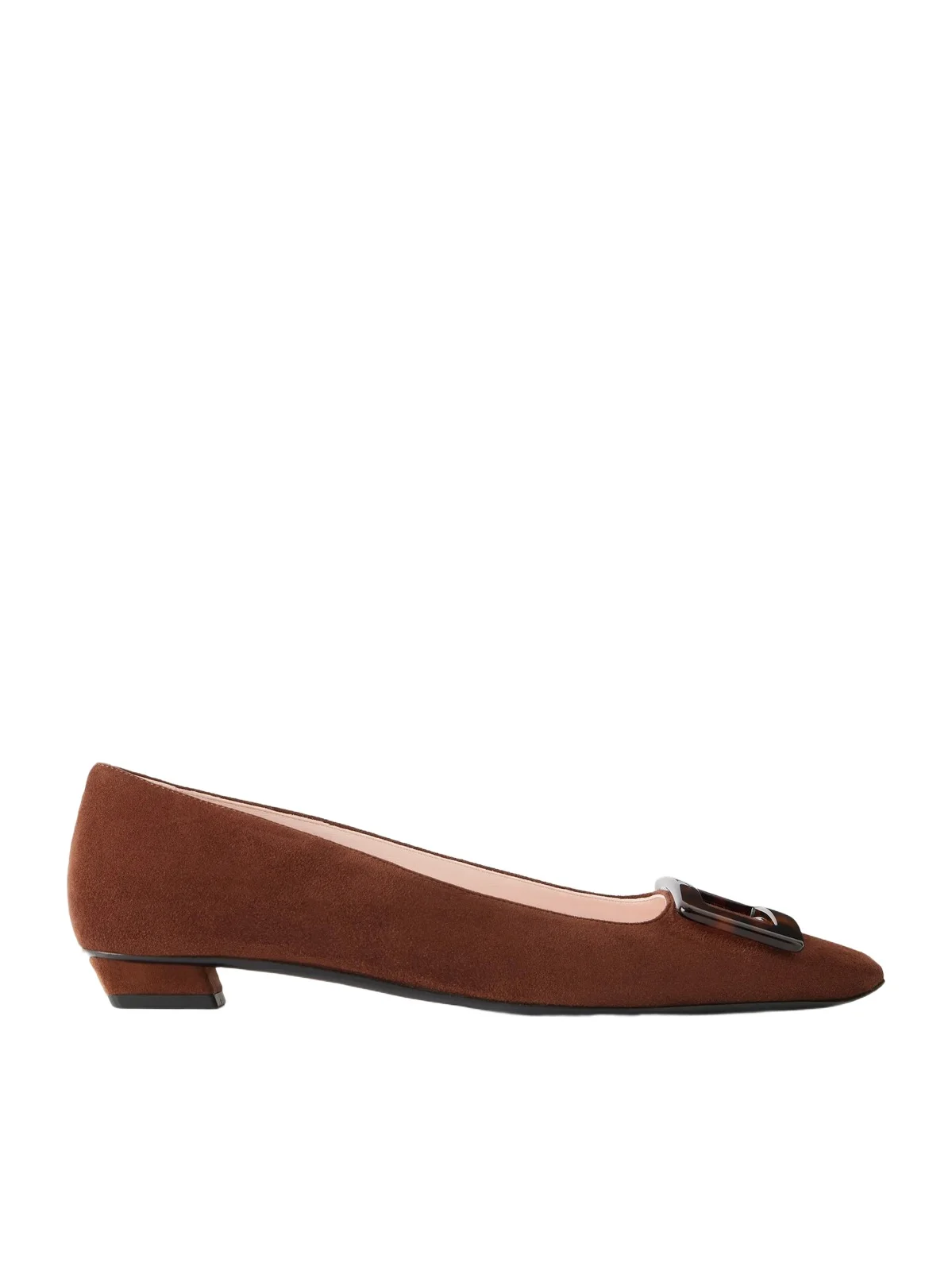 Belle Vivier Buckled Suede Ballet Flats Belle Vivier Buckled Suede Ballet Flats