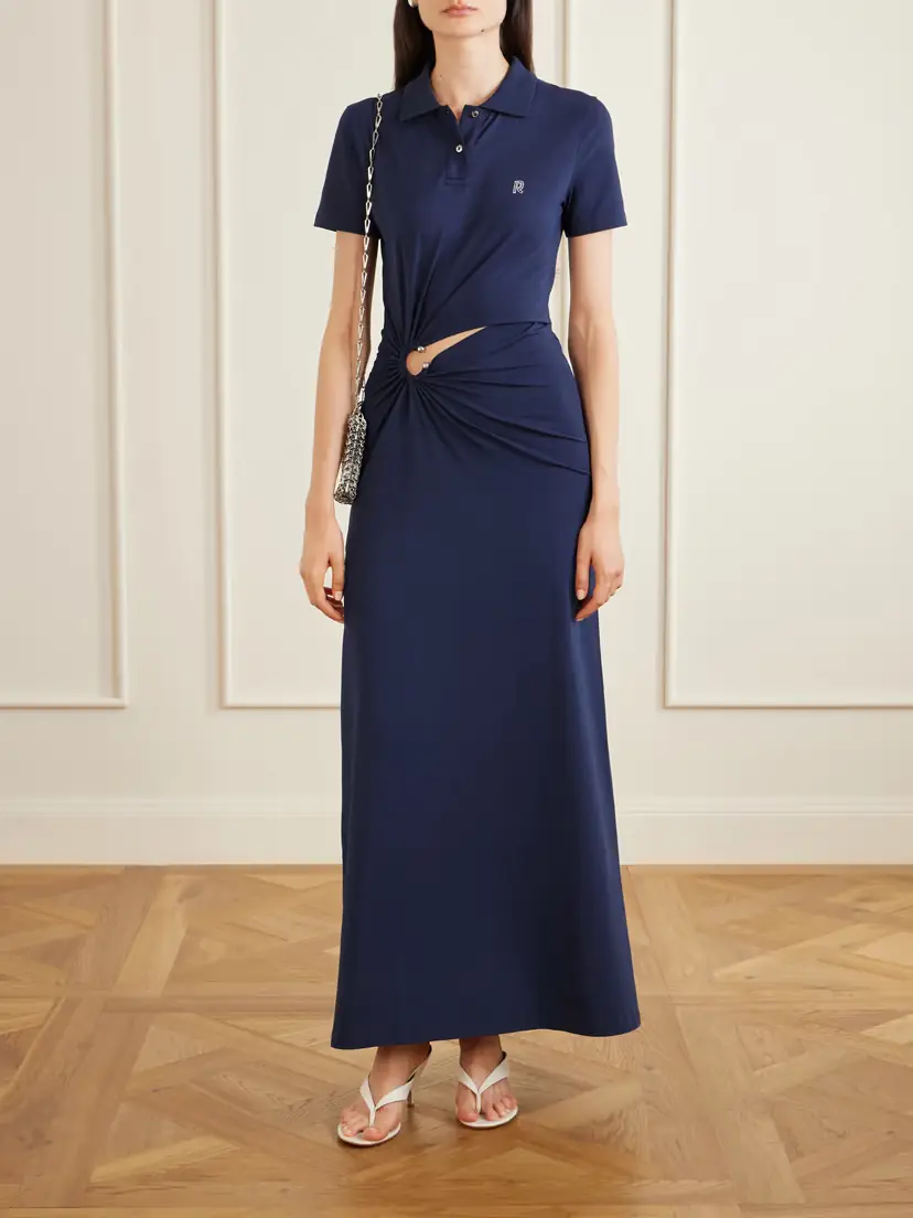 Rabanne Embellished Jersey Midi Dress | Thumbnail 2 Rabanne Embellished Jersey Midi Dress | Thumbnail 2