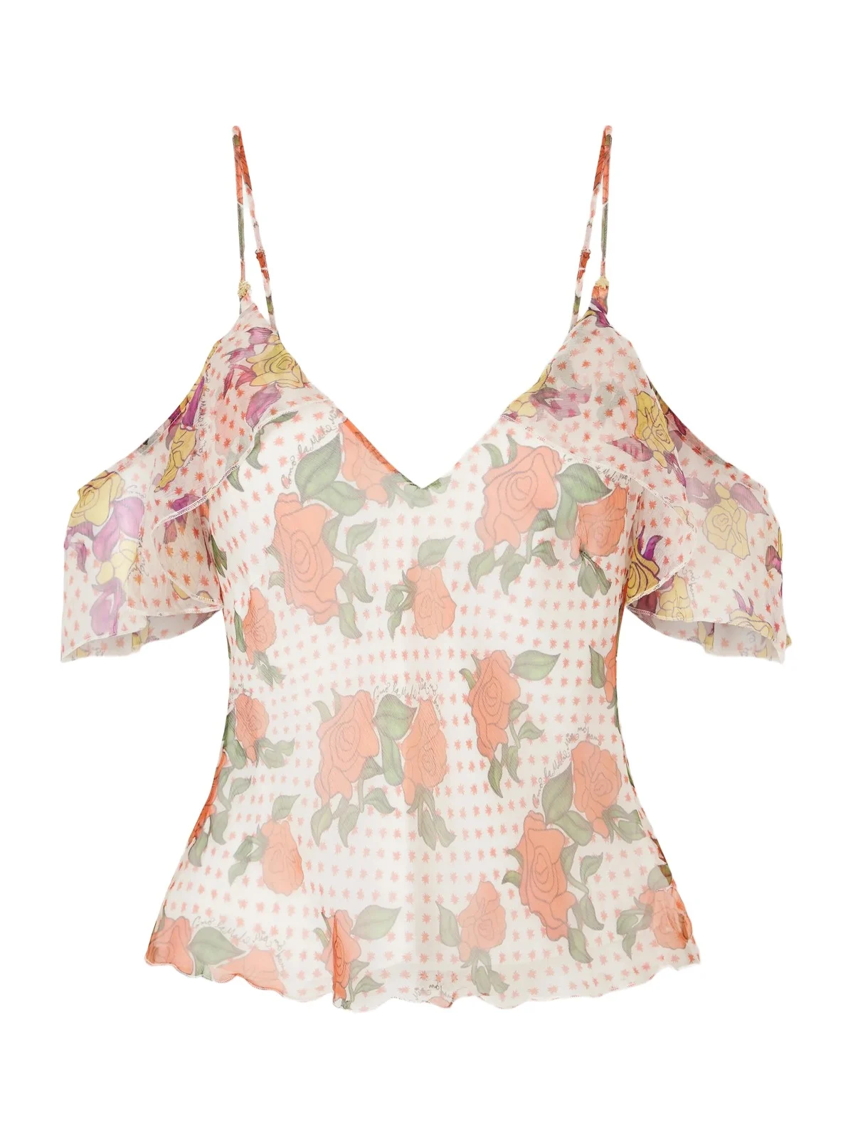 Pajaritos Y Rosas Silk Tank Pajaritos Y Rosas Silk Tank
