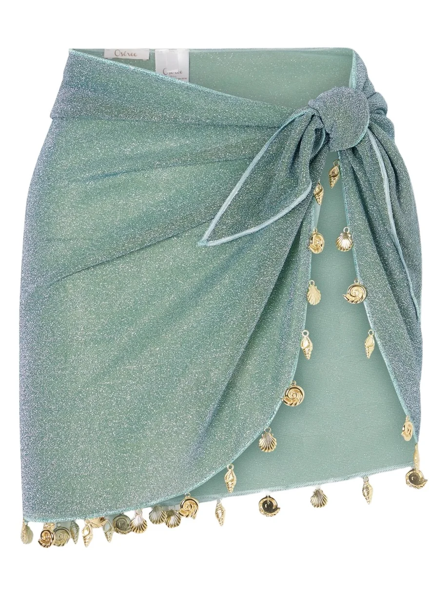 Oséree Lumière Embellished Lurex Pareo