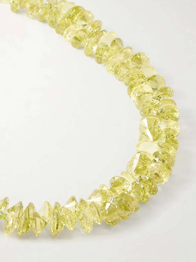 Roxanne Assoulin The Cubic Cluster Gold-tone Cubic Zirconia Beaded Necklace | Thumbnail 4 Roxanne Assoulin The Cubic Cluster Gold-tone Cubic Zirconia Beaded Necklace | Thumbnail 4