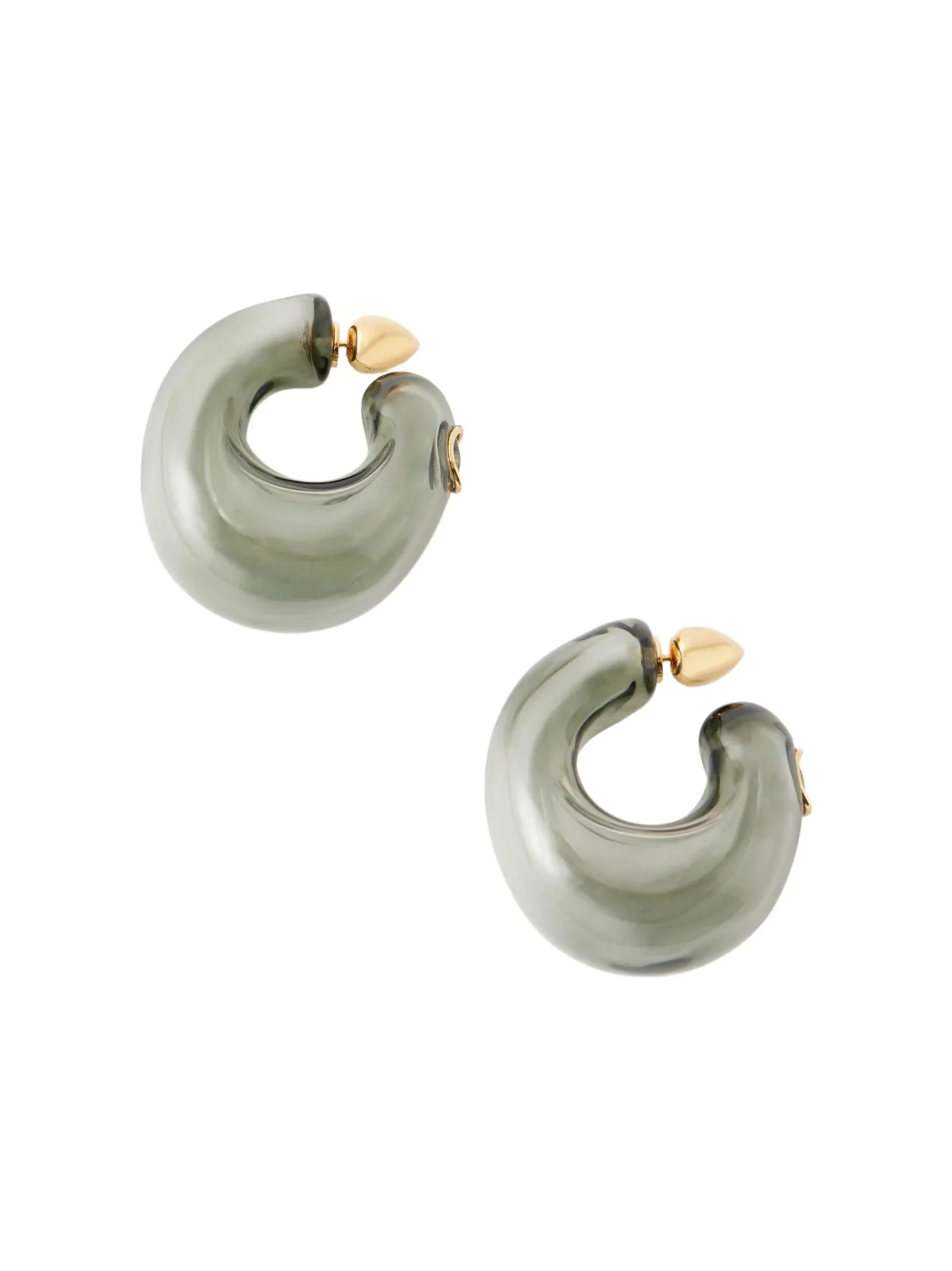 Glass Hoop Earrings Glass Hoop Earrings