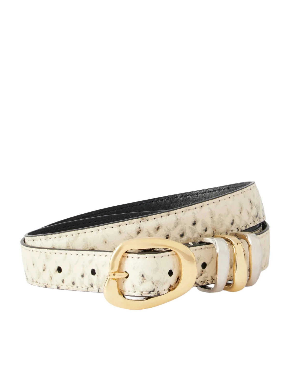 Tugela Snake-effect Leather Belt Tugela Snake-effect Leather Belt