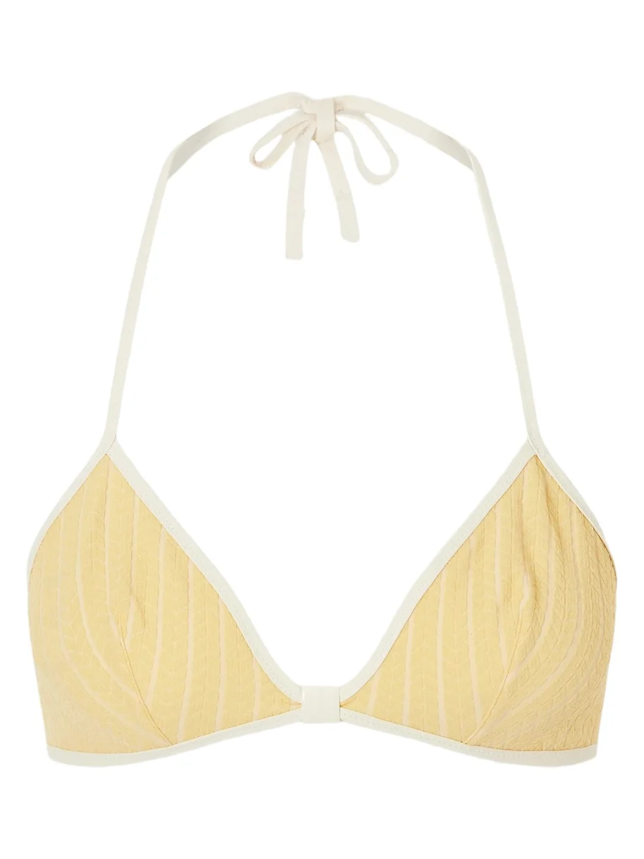 Sunshine Jacquard Bikini Top
