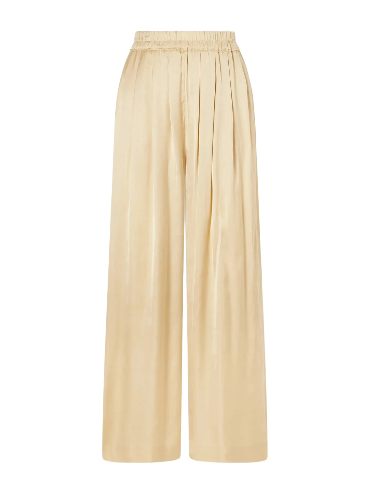 Nolia Pleated Satin Wide-leg Pants Nolia Pleated Satin Wide-leg Pants