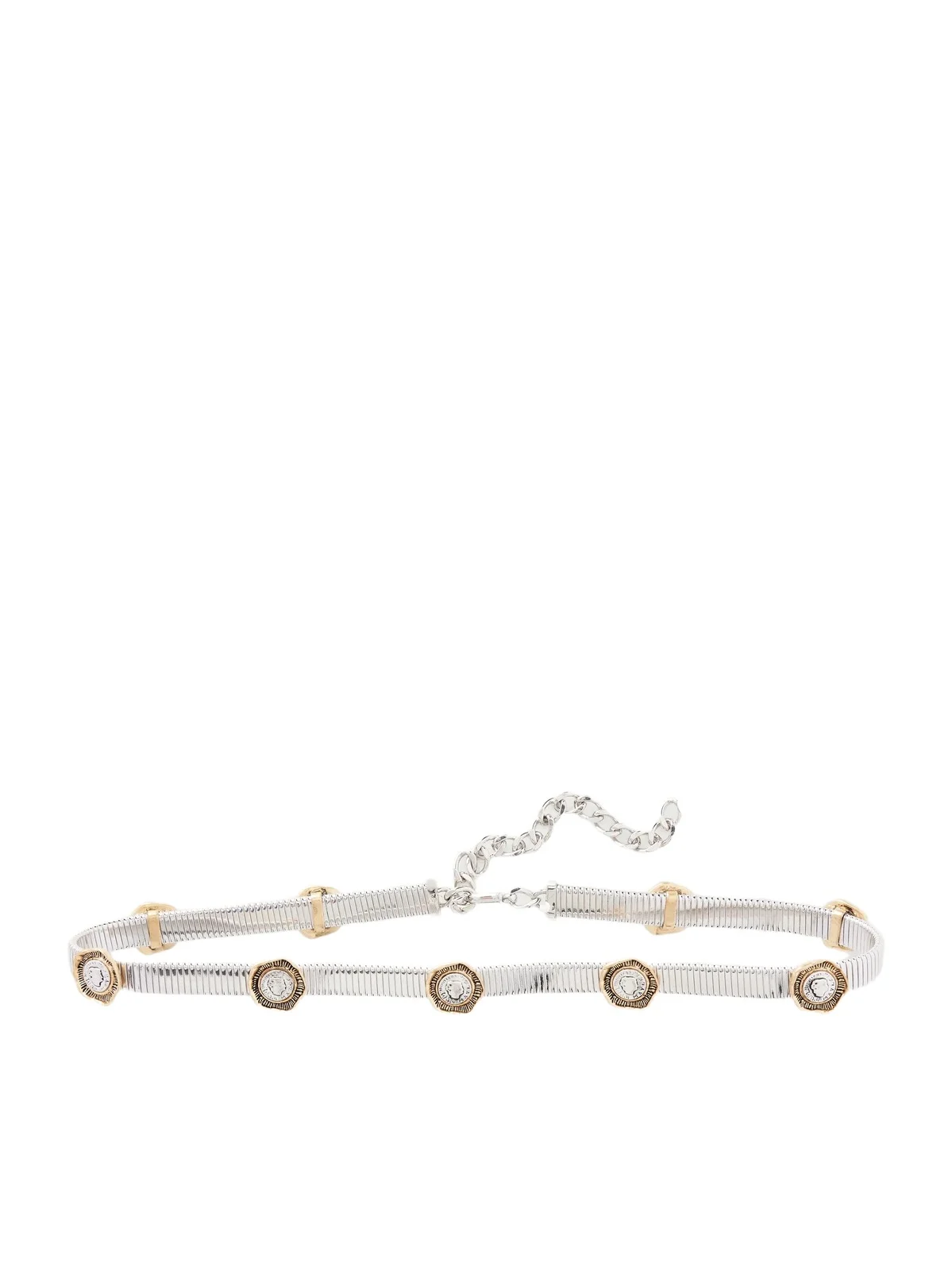 MAISON MAYLE Flora Embellished Silver-tone Belt