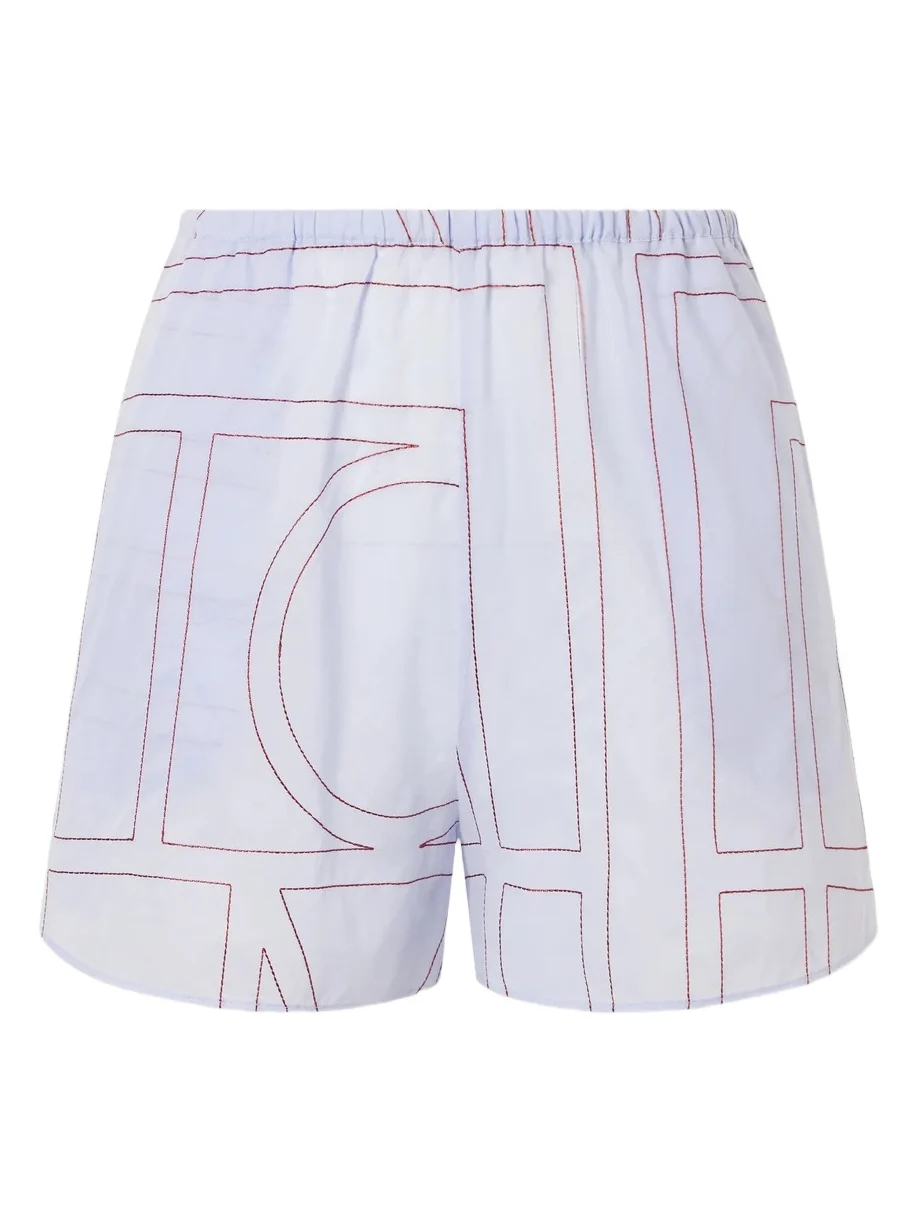 Monogram Cotton-blend Shorts Monogram Cotton-blend Shorts