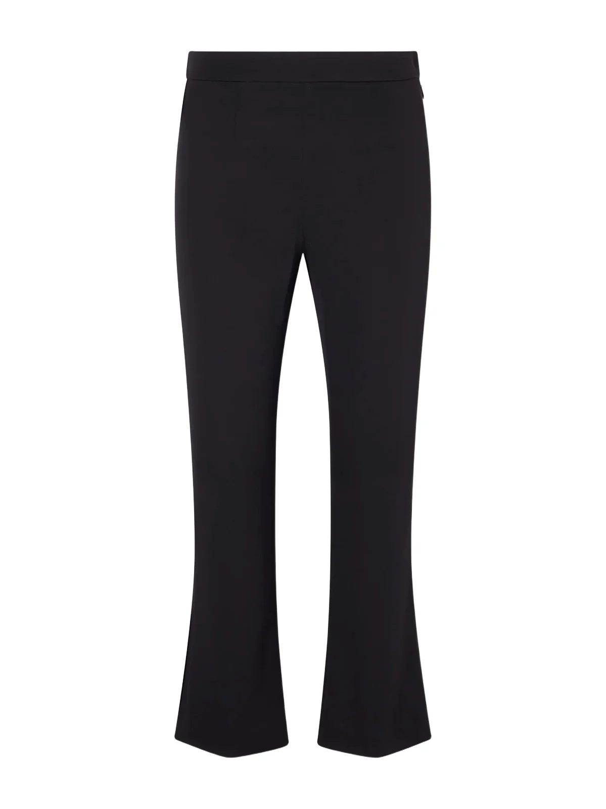 Charmeuse Cropped Silk-blend Flared Pants