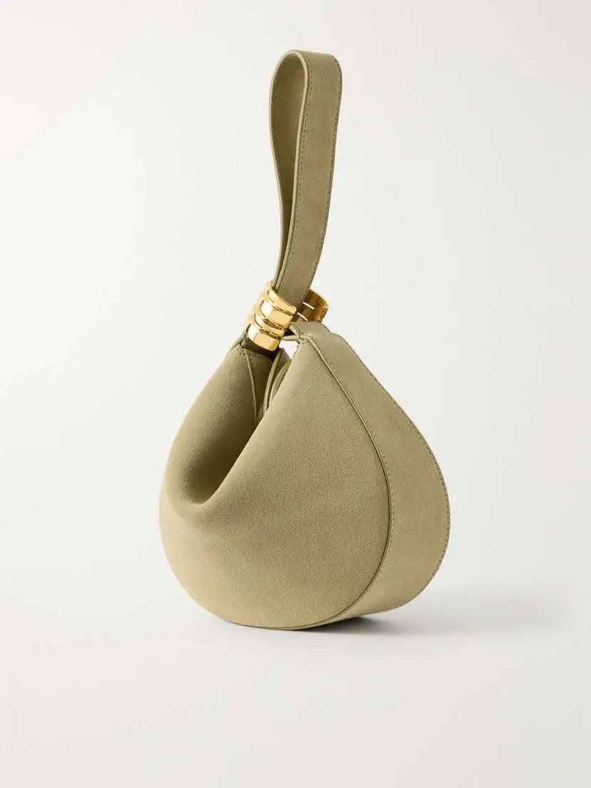 AMANU The Zambia Stacked Ring Suede Top-handle Bag | Thumbnail 4