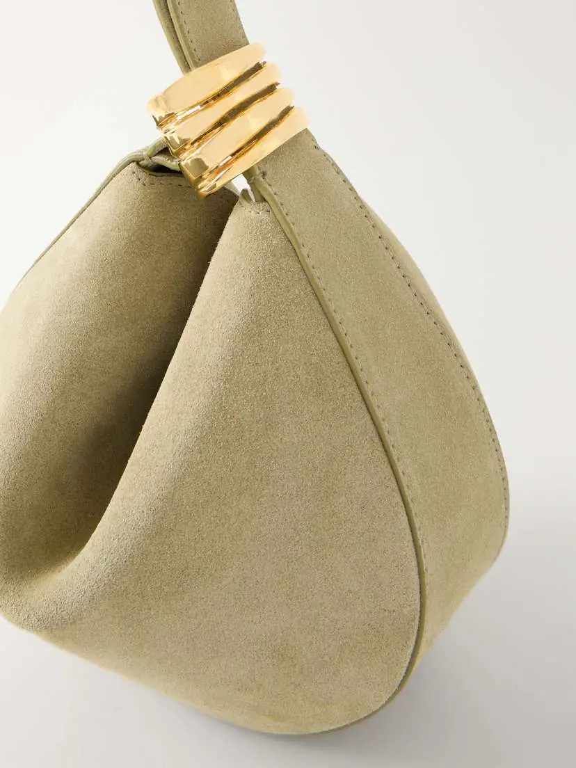 AMANU The Zambia Stacked Ring Suede Top-handle Bag | Thumbnail 5