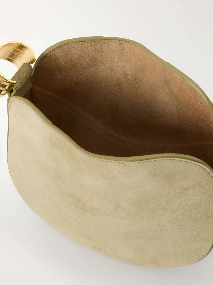 AMANU The Zambia Stacked Ring Suede Top-handle Bag | Thumbnail 6