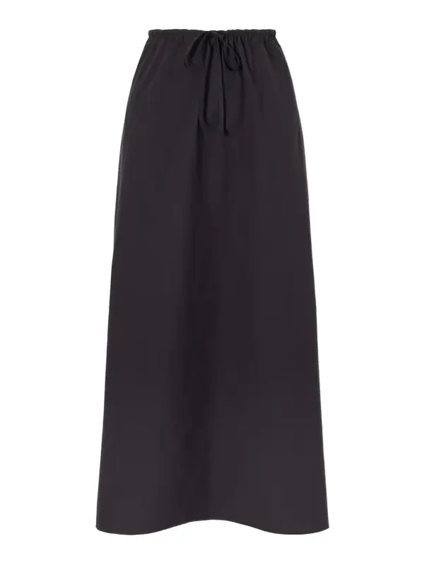 Organic Cotton-poplin Midi Skirt