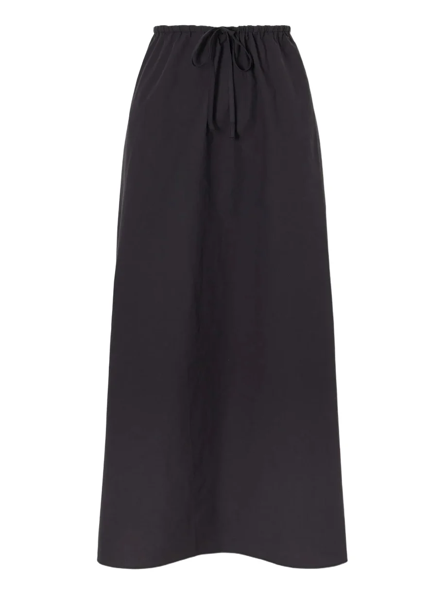 Organic Cotton-poplin Midi Skirt