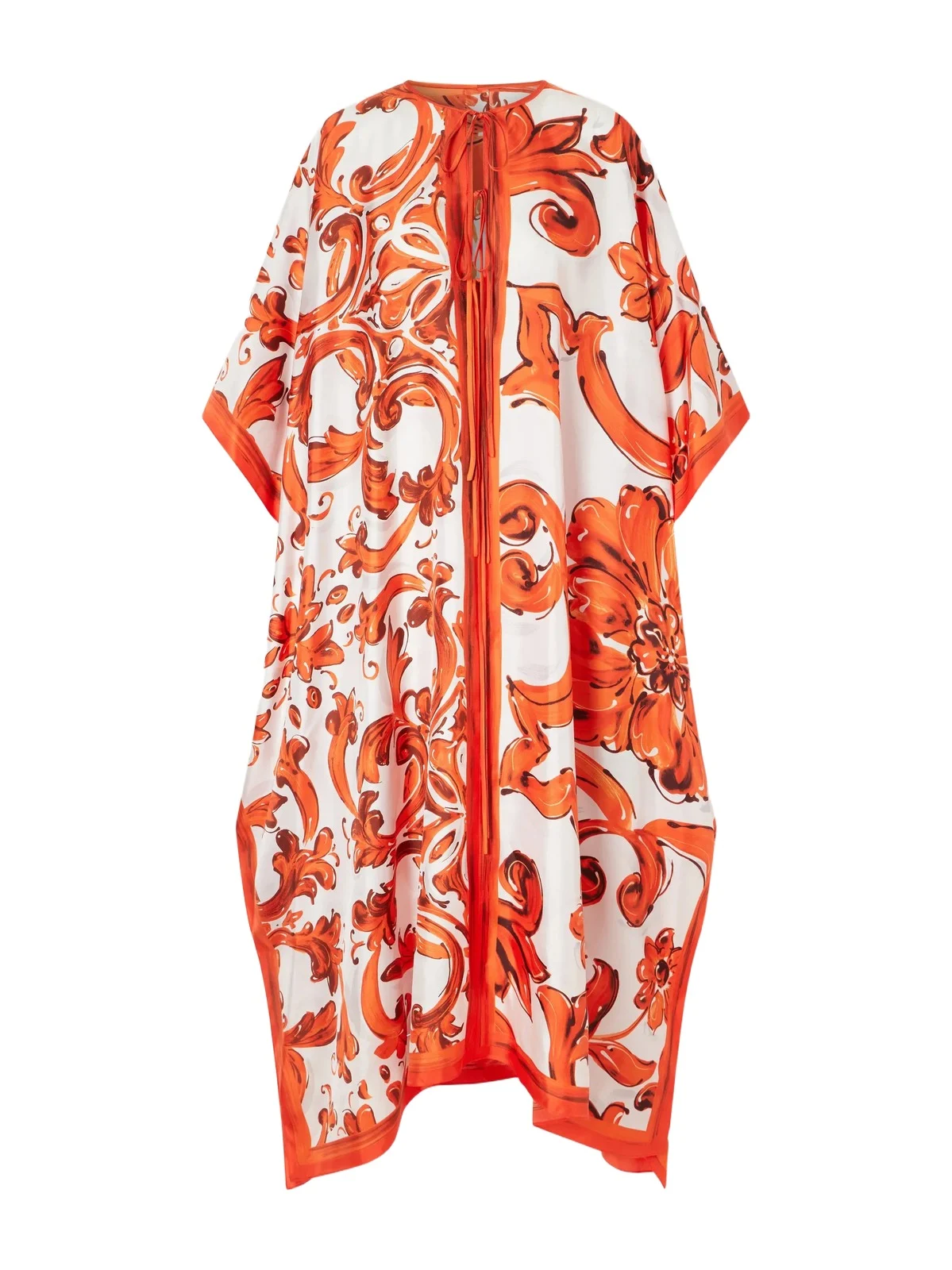Maiolica Printed Silk Maxi Dress Maiolica Printed Silk Maxi Dress