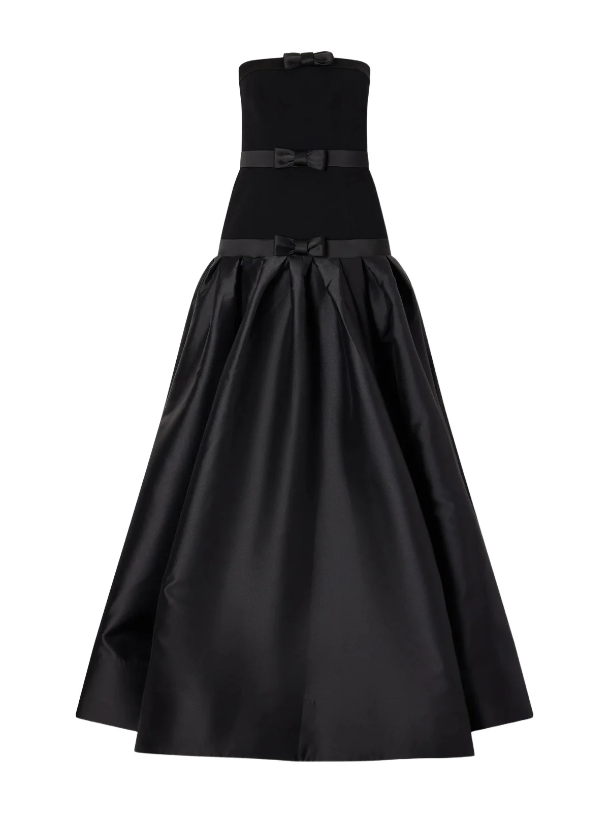 Rebecca Vallance Zendaya Crepe And Satin Gown - Black