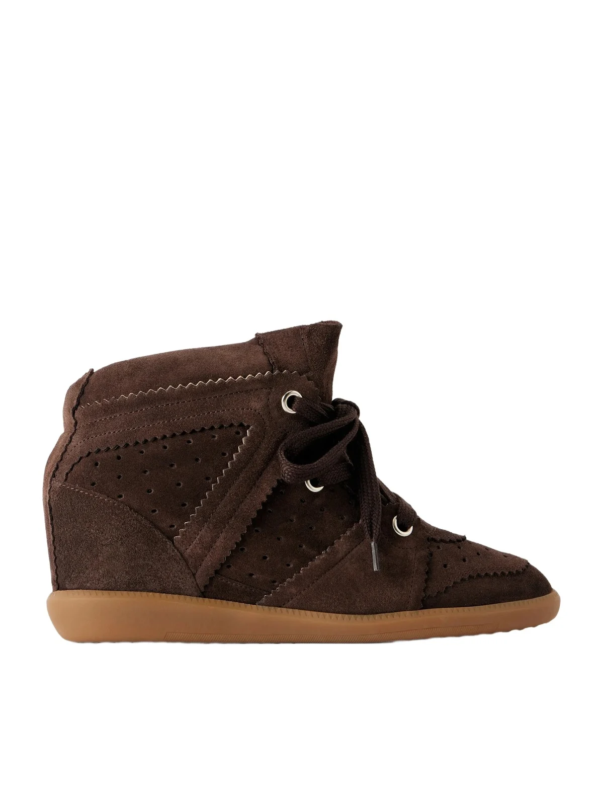 Bobby Suede Wedge Sneakers