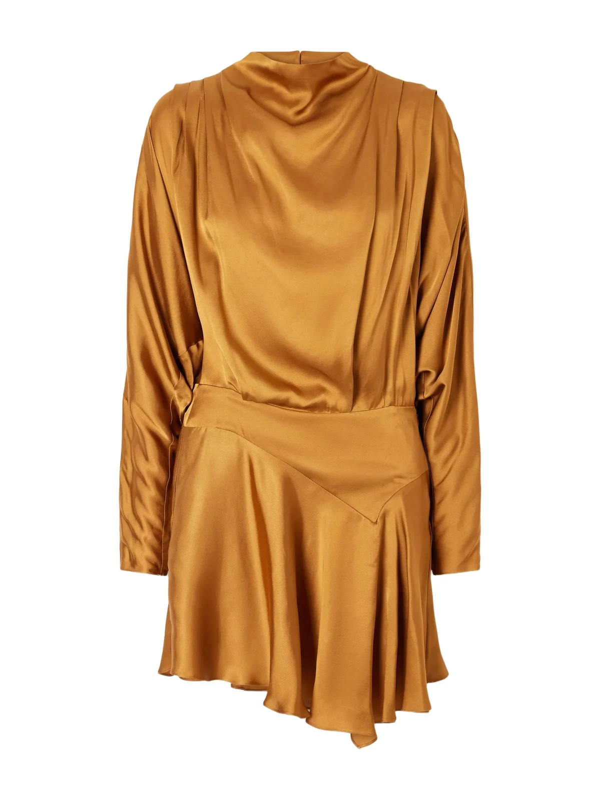 Neline Draped Satin Mini Dress Neline Draped Satin Mini Dress