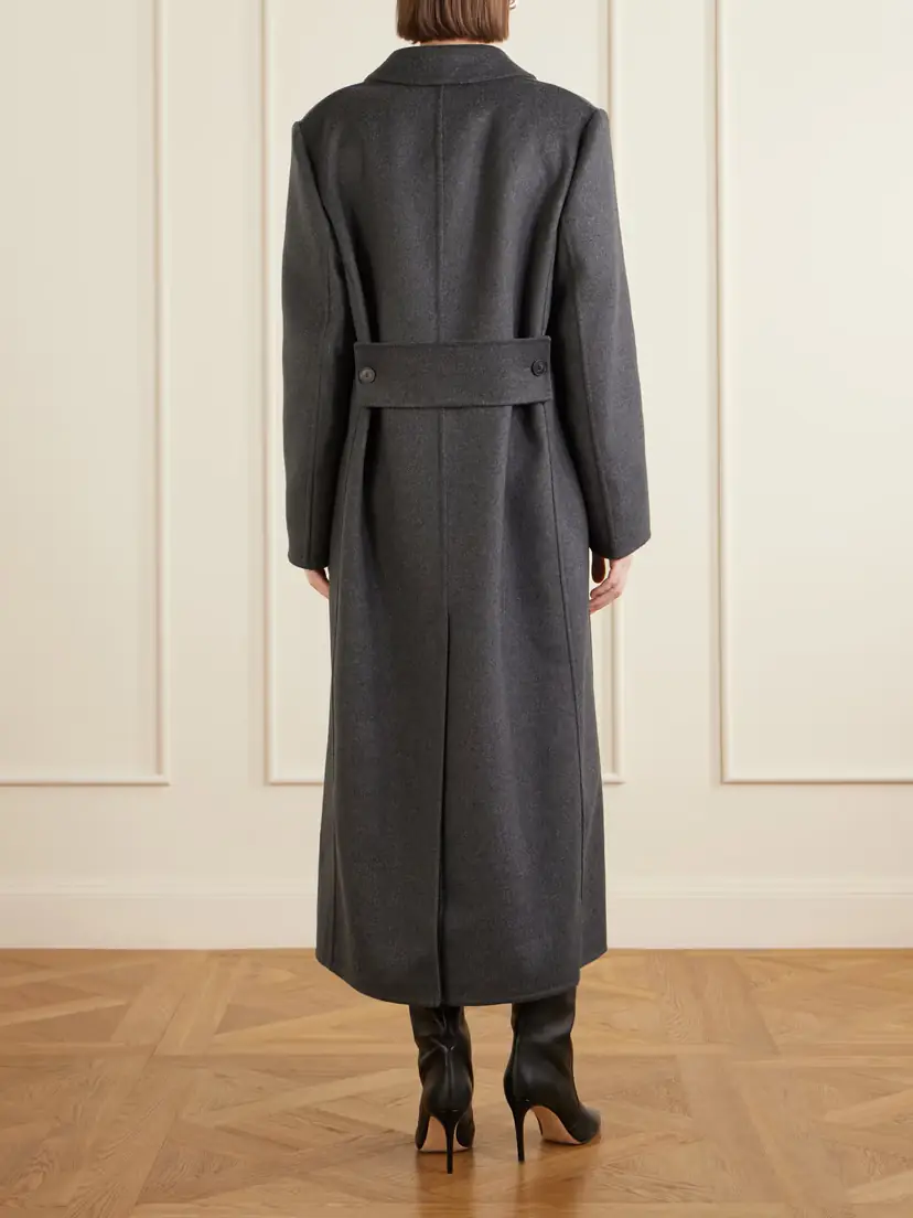 Victoria Beckham Double-breasted Wool-blend Long Coat | Thumbnail 3 Victoria Beckham Double-breasted Wool-blend Long Coat | Thumbnail 3