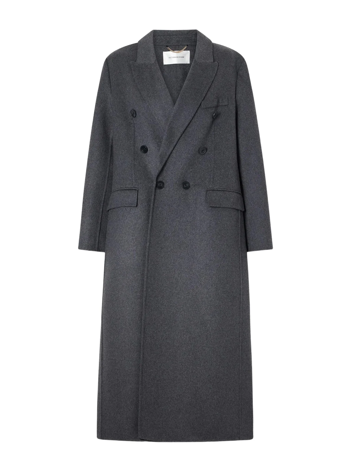 Victoria Beckham Double-breasted Wool-blend Long Coat