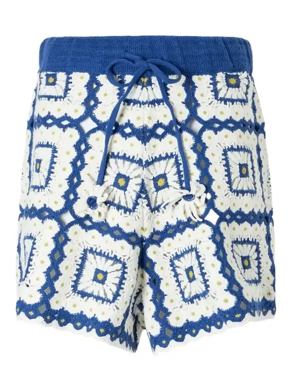 Dolly Crochet-knit Cotton Shorts Dolly Crochet-knit Cotton Shorts