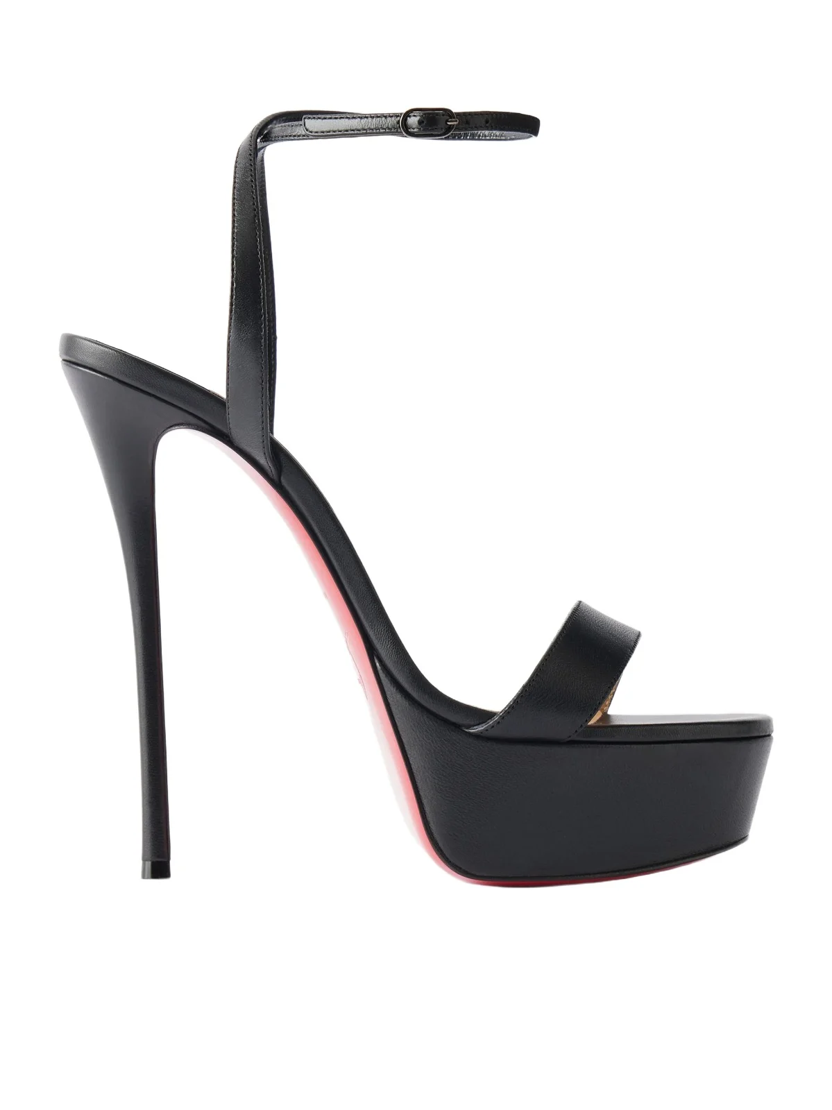 Loubi Queen Alta 150 Leather Platform Pumps