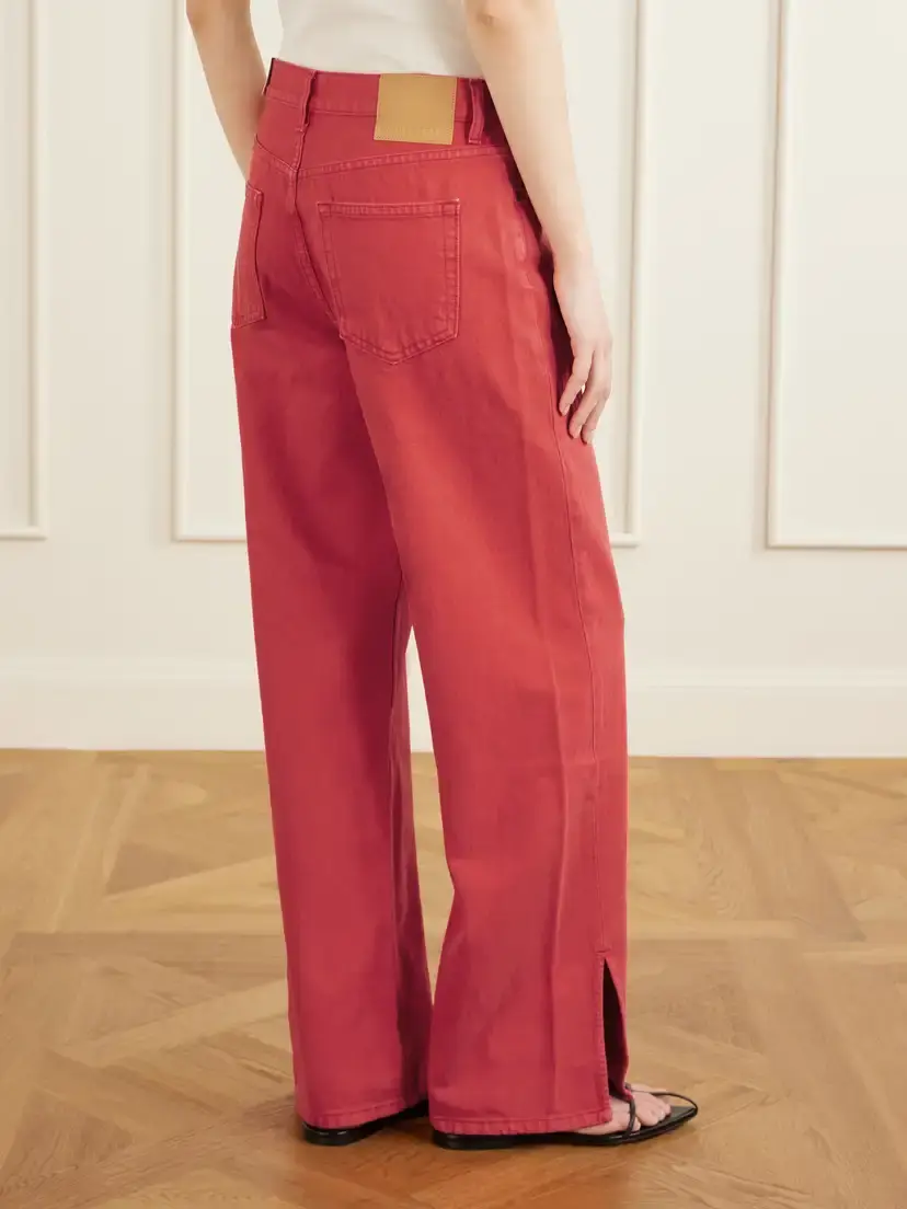 B SIDES Charlot Split Hem Mid-rise Wide-leg Jeans | Thumbnail 4 B SIDES Charlot Split Hem Mid-rise Wide-leg Jeans | Thumbnail 4