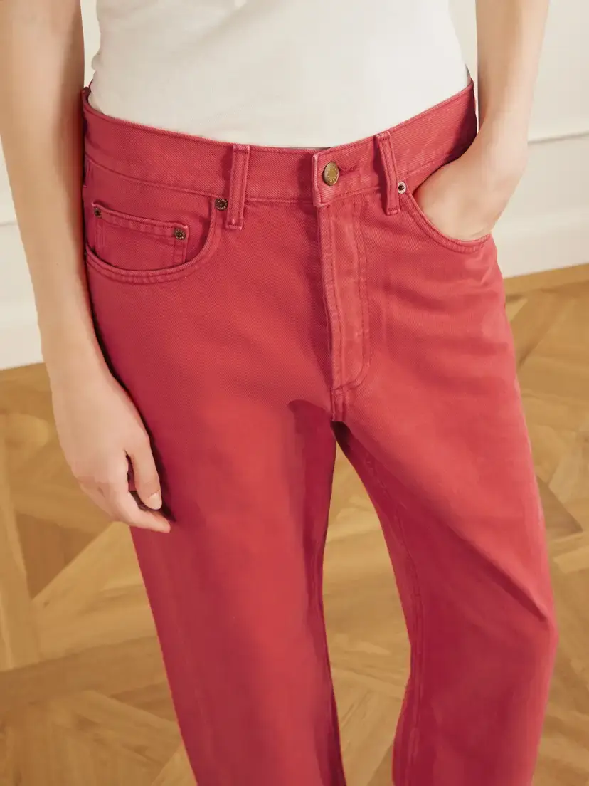 B SIDES Charlot Split Hem Mid-rise Wide-leg Jeans | Thumbnail 5 B SIDES Charlot Split Hem Mid-rise Wide-leg Jeans | Thumbnail 5