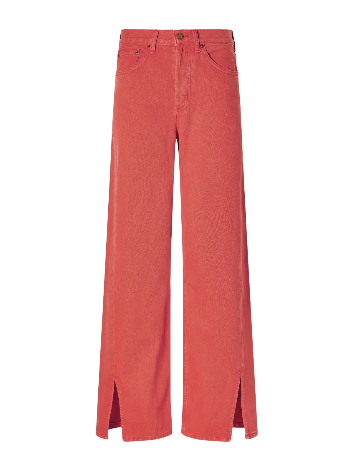 Charlot Split Hem Mid-rise Wide-leg Jeans Charlot Split Hem Mid-rise Wide-leg Jeans