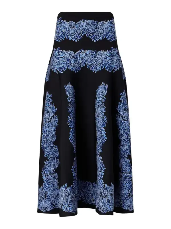 Alessia Jacquard-knit Midi Skirt