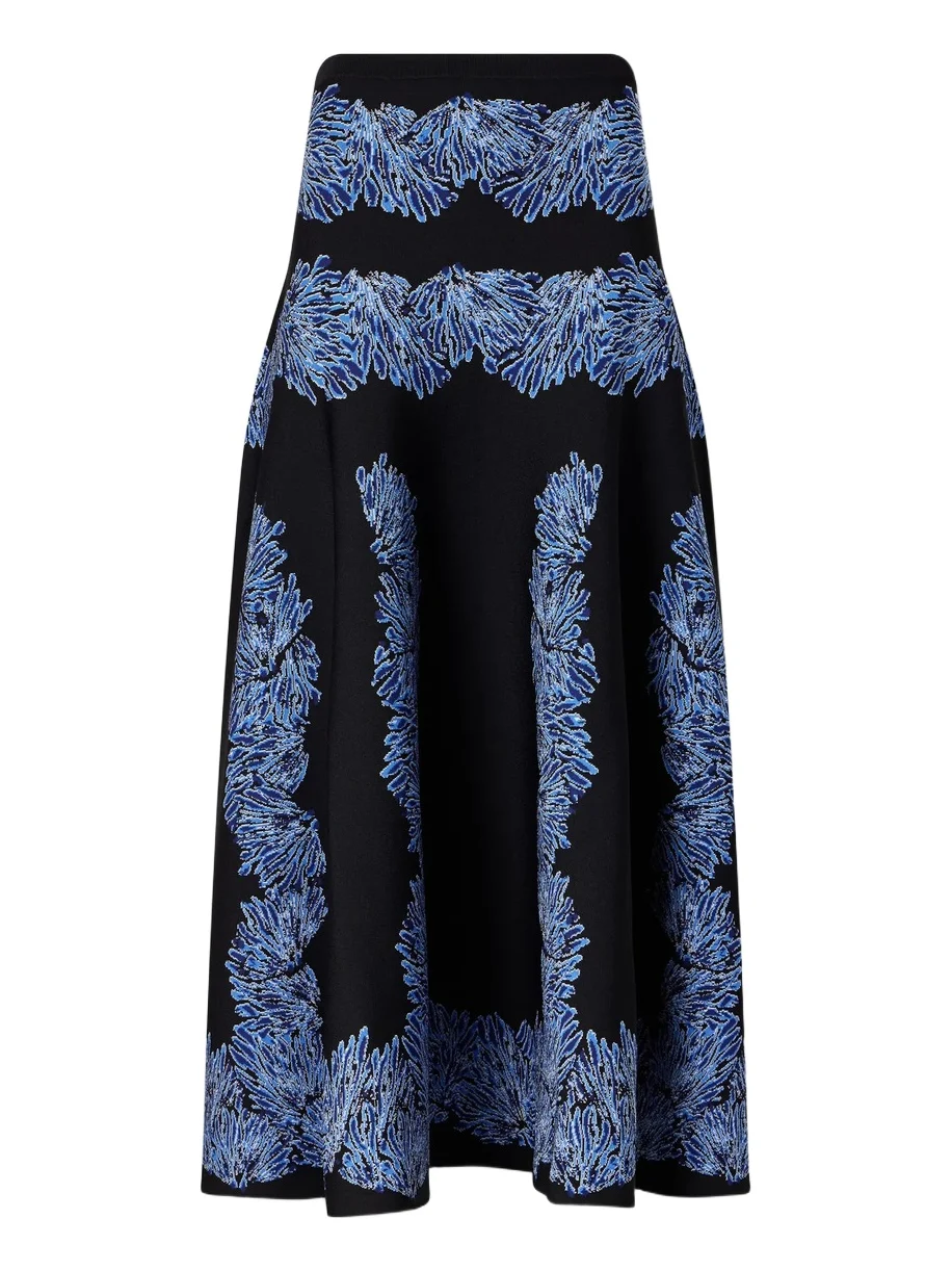 Alessia Jacquard-knit Midi Skirt