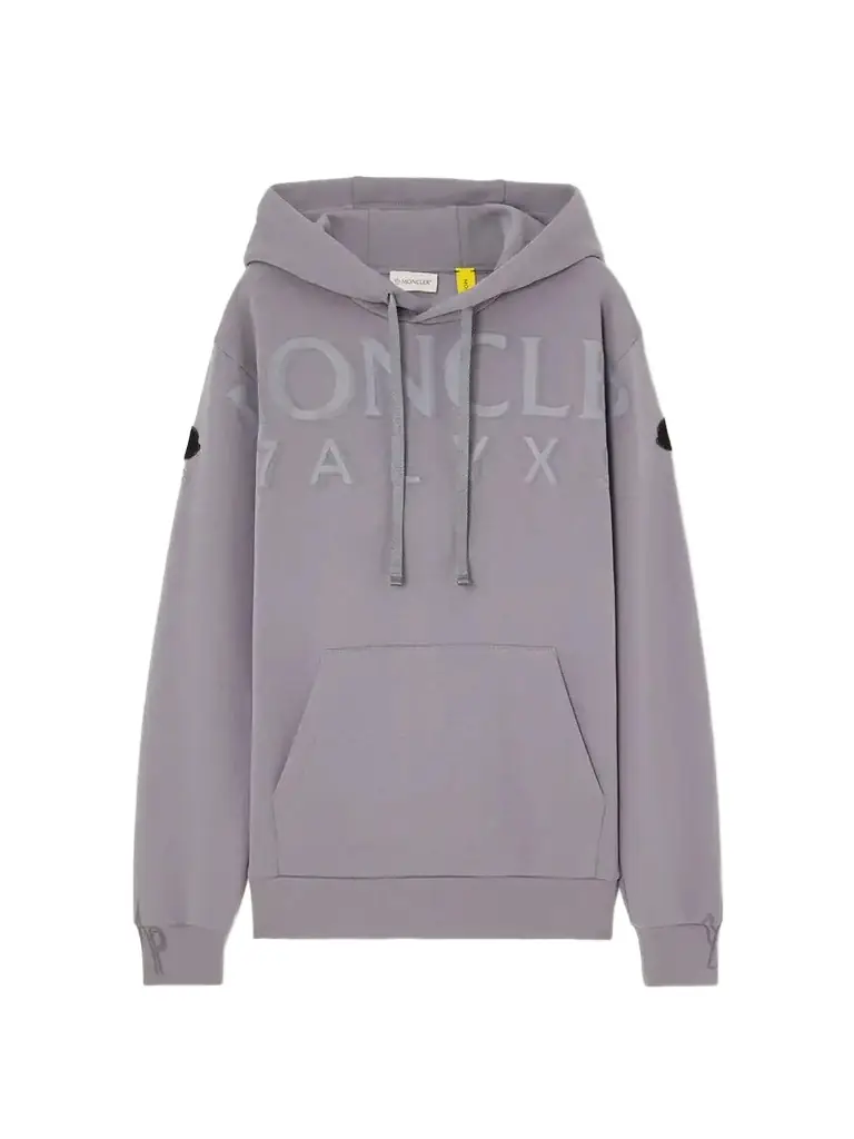 Moncler Genius + 1017 Alyx 9sm Printed Cotton-blend Jersey Hoodie | Image 1 Moncler Genius + 1017 Alyx 9sm Printed Cotton-blend Jersey Hoodie | Image 1
