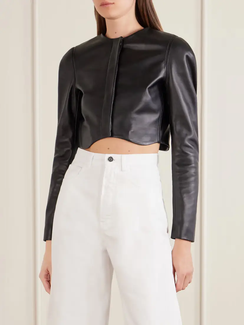 Alaïa Leather Biker Jacket | Thumbnail 2 Alaïa Leather Biker Jacket | Thumbnail 2