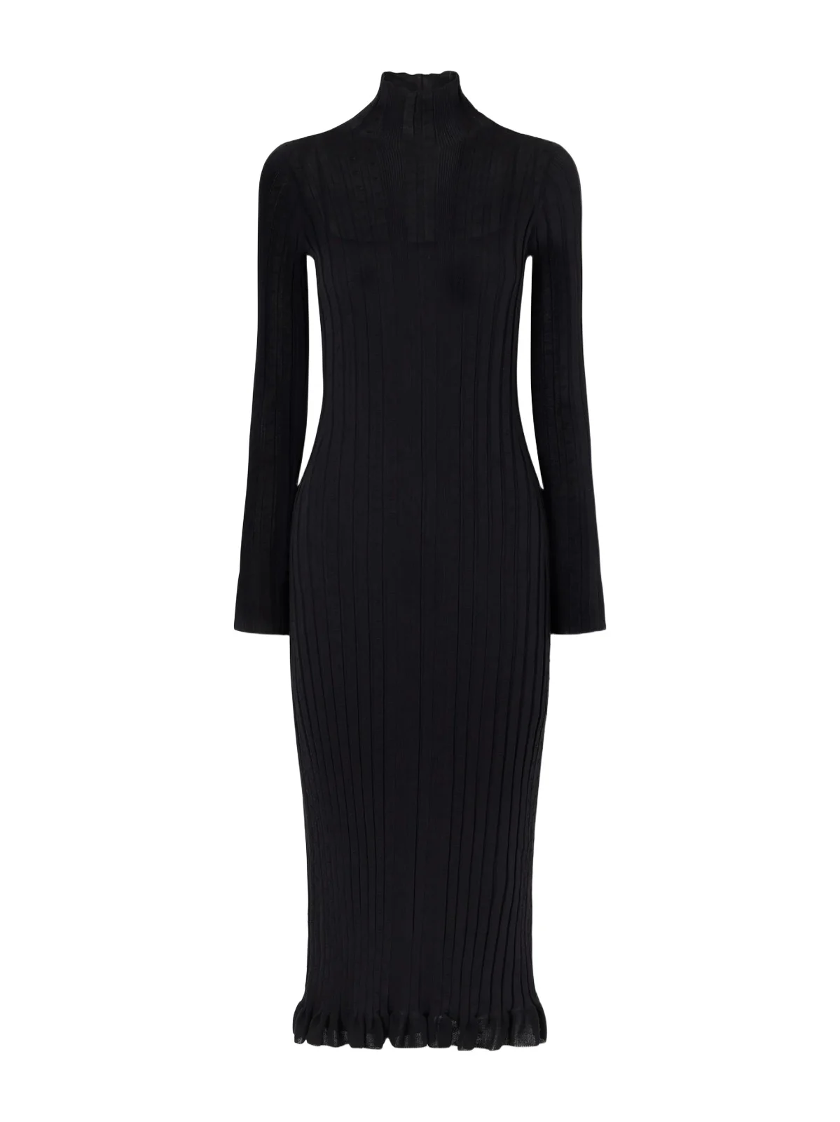 Monet Ribbed-knit Cotton-blend Midi Dress