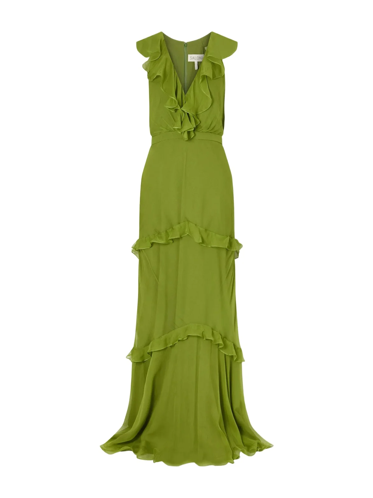 Rita Gathered Ruffled Silk Gown Rita Gathered Ruffled Silk Gown