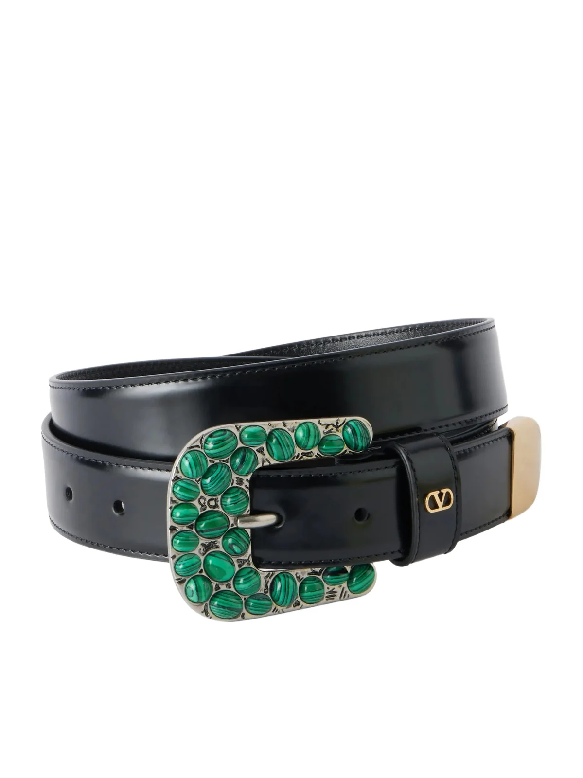 Vlogo Embellished Leather Belt Vlogo Embellished Leather Belt