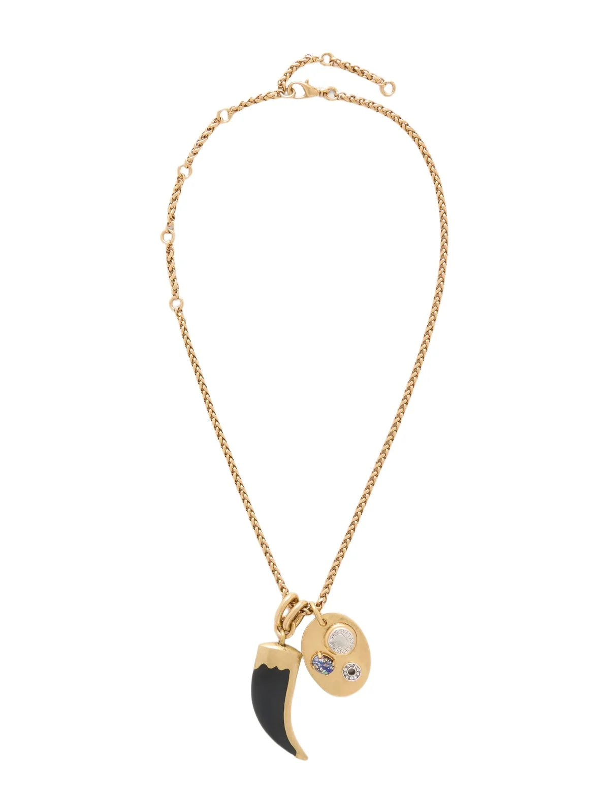 MAISON MAYLE Arpelle Horn Of Plenty Gold-plated, Crystal And Enamel Necklace - Multi