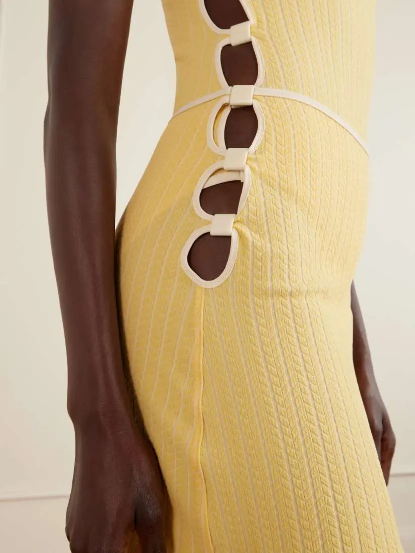 Eres Poolside Cut-out Jacquard Coverup | Thumbnail 5