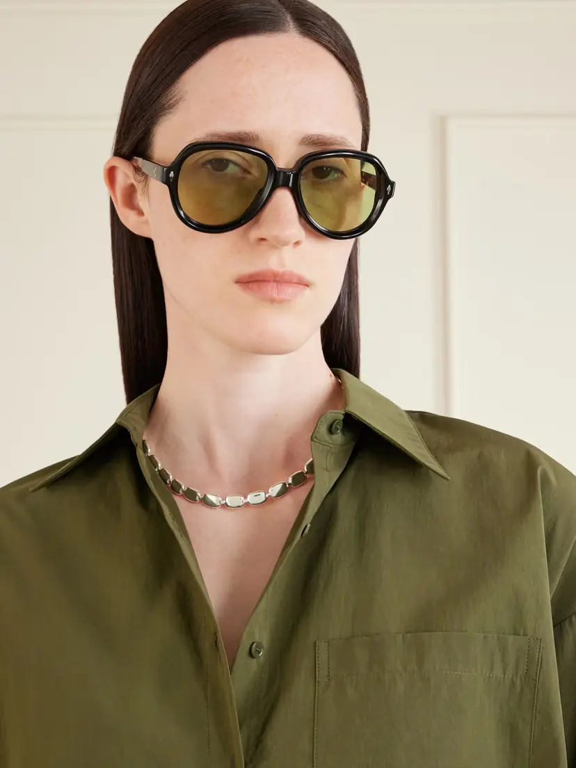 Jacques Marie Mage + Lou Lou De La Falaise Louise Aviator-style Acetate Sunglasses | Thumbnail 2 Jacques Marie Mage + Lou Lou De La Falaise Louise Aviator-style Acetate Sunglasses | Thumbnail 2