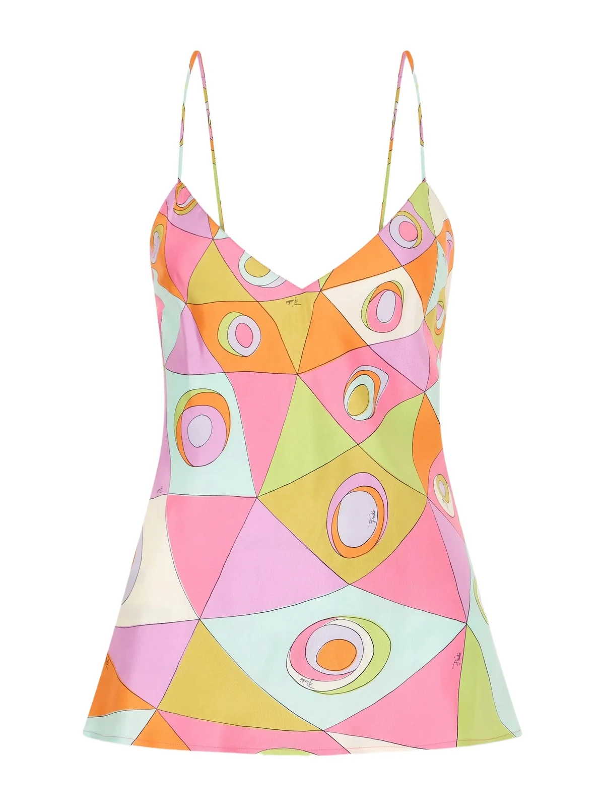 PUCCI Printed Silk-twill Tank