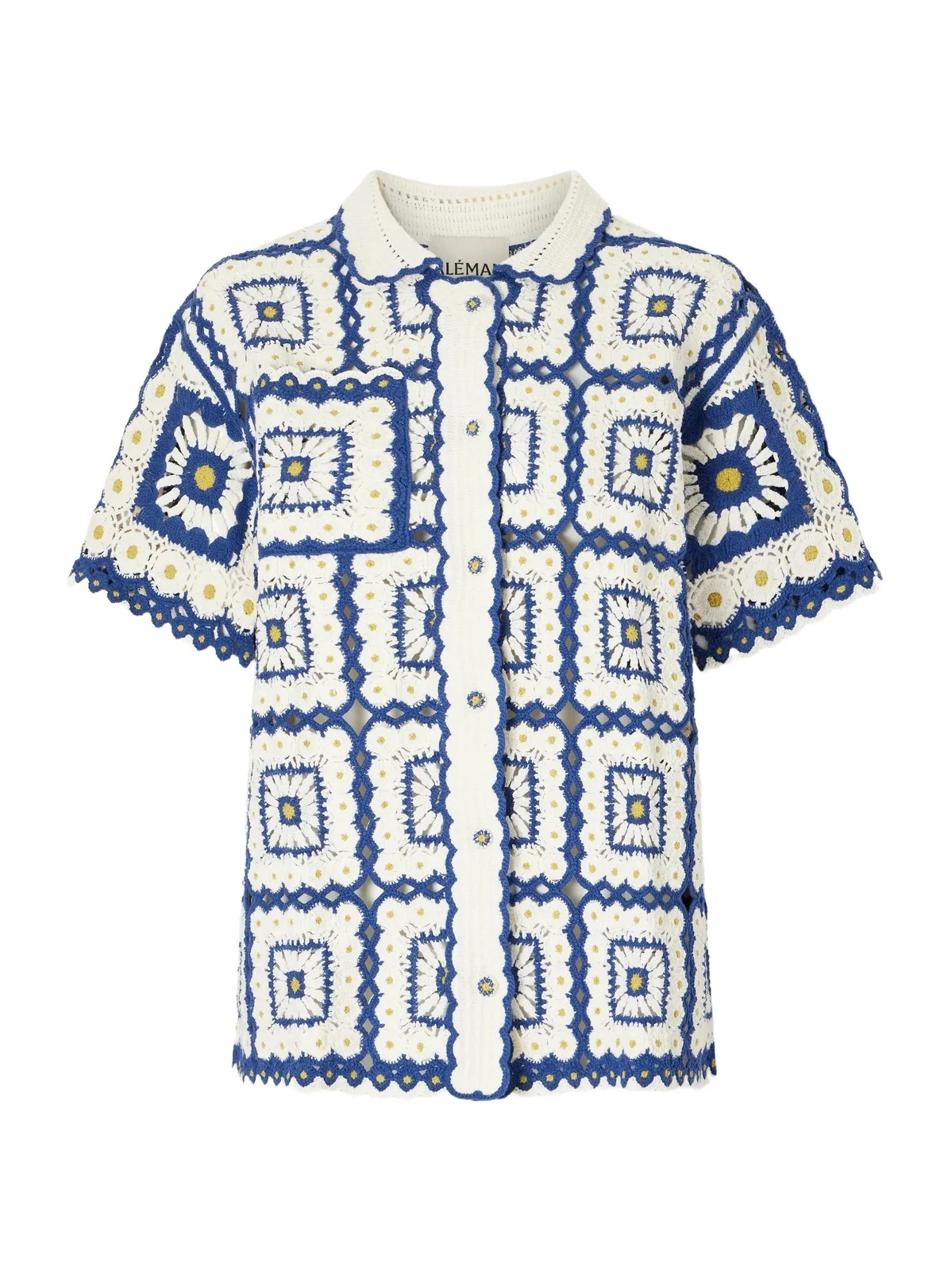 Dolly Crochet-knit Cotton Shirt