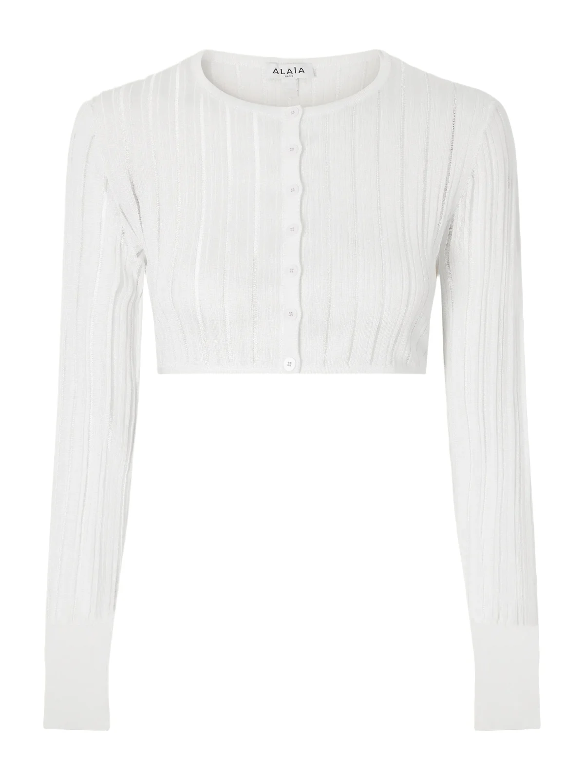 Cropped Ribbed-knit Cardigan Cropped Ribbed-knit Cardigan