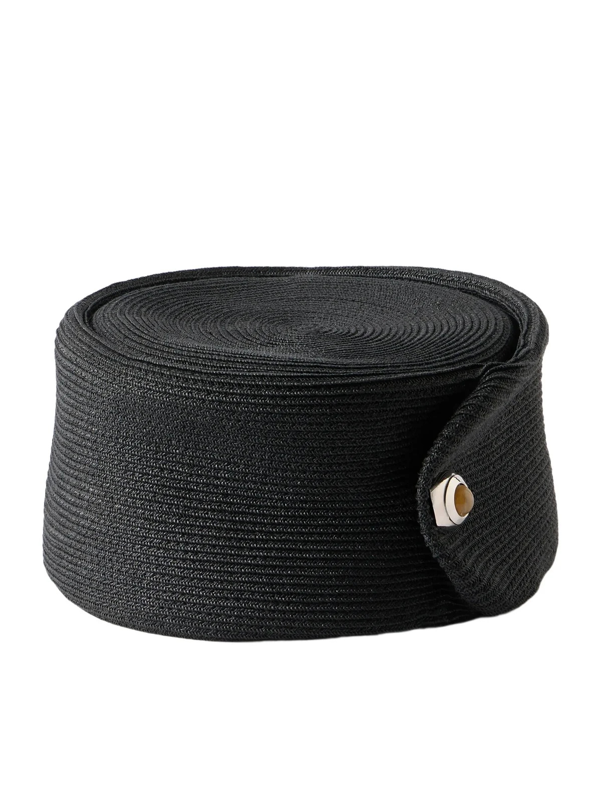 Tenley Embellished Braided Straw Turban