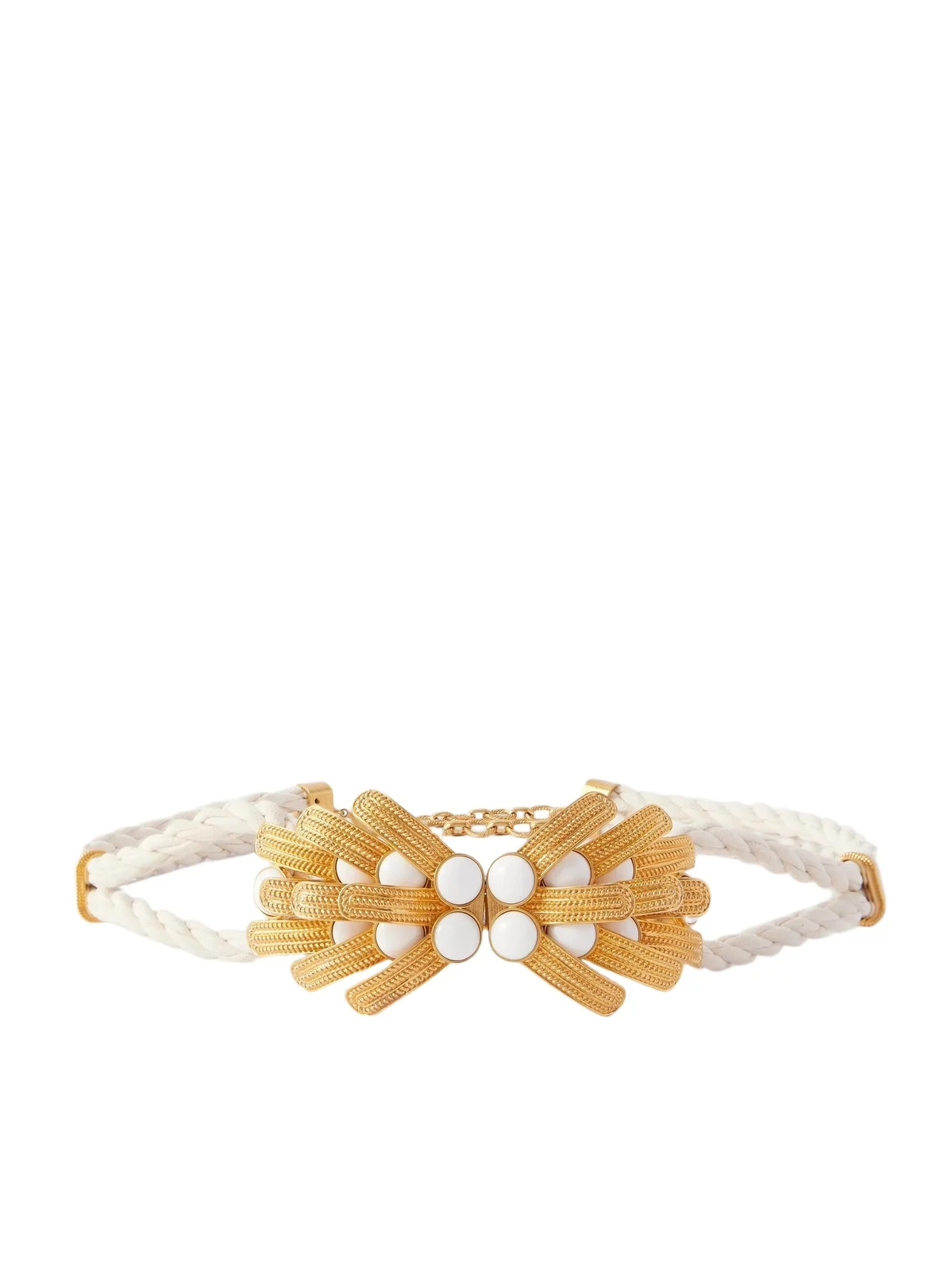Orofina Gold-plated, Suede And Resin Belt Orofina Gold-plated, Suede And Resin Belt